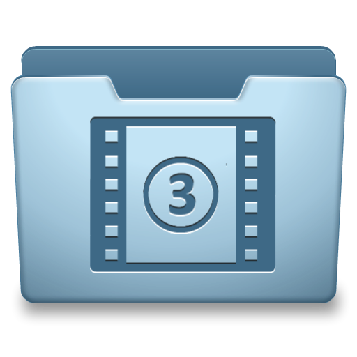 Ocean Blue Movies Icon 512x512 png